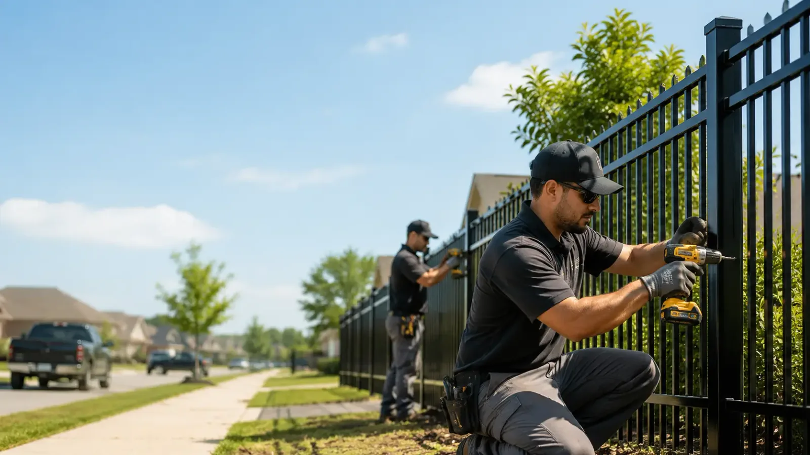 Metal Fence Installation in Miamisburg, OH